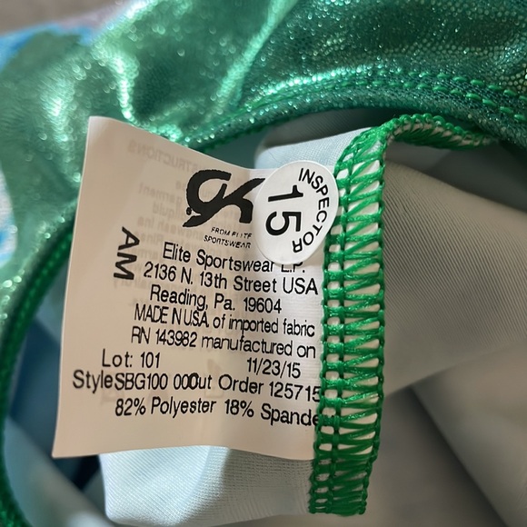 Elite Sportswear Leotard from Rhode Island Invitational NWT size AM - Picture 5 of 7